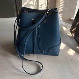 Michael Kors Navy Leather Shoulder Bag